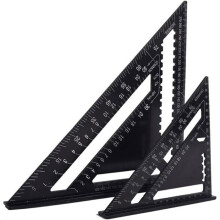 Multifunctionele timmermanshaak 18 cm en 30 cm, metalen aluminium driehoekliniaal, markeerliniaal, geleider, gradenboog, hoekmeter,