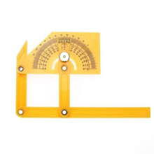 Protractor and angle finder. Measuring tool for woodworking. Angle ruler for woodworking from 0 to 180.
