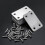 20 Perforated assembly plates, flat connectors, angle bracket fixings, 38x60mm, silver colour. 3
