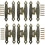 Retro-Scharniere – LARGEIGHT – 20er-Pack – Metall – Bronzefarben – Dekorativ 1