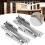 Spring hinge - QIILU - Silver steel - 40 mm - Easy installation - Durable 4