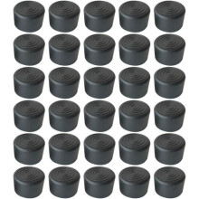 Pack of 100 rubber tips - Round - Anti-slip - Floor protection - 25 mm