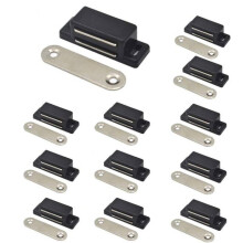 Magnetische kastsluiting - MICH - Verpakking van 12 stuks - Magnetische sluiting - Schroeven meegeleverd - Voor lades en deuren -