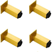 Adjustable Furniture Feet - MICH - 12 cm - Adjustable from 1 to 15 mm - 4 pieces - Gold - Non-slip