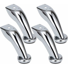 Möbelfüße - YYV - 4er-Set - Edelstahl - Chrom-Finish - Für Sofas und Schränke