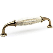Maniglia per mobili - LARGEIGHT - Vintage - Ottone anticato - 4 pezzi - 144 x 35 mm