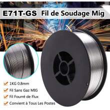 MIG Welding Wire - PRUMYA - E71T-GS - 0.8mm - 1kg - Self-shielded Carbon Steel