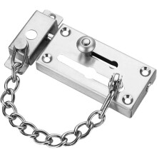 Stainless steel sliding cylinder lock, security anti-theft chain, stainless steel door chain security lock