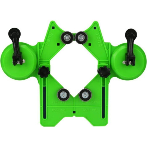 Hole saw guide for drill bits, adjustable tile hole cutter from 4 to 84 mm, centering support with vacuum suction base