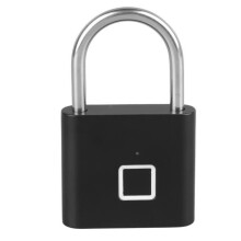 OMABETA Smart-Fingerabdruckschloss – Schwarz – Bluetooth- und biometrische Entsperrung – Wasserdicht