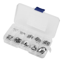 DBA 120-teiliges Sicherungsring-Set aus Edelstahl 304 (1,5 mm–10 mm)