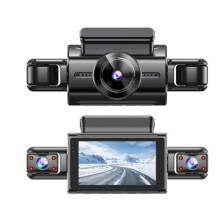 Telecamera 360 4K con 4 obiettivi – Visione notturna a infrarossi, registrazione 1080p, monitoraggio tramite smartphone e assistenza
