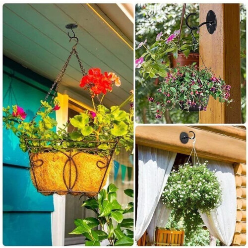 Iron hook for ceiling, hook for balcony flower basket, wall hook, clothes hook, basket hook 2