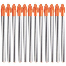 Glass Tile Drill Bits - LARGEIGHT - 6 mm - Pack of 10 - Tungsten Carbide - Multi-purpose