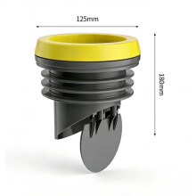Valvola di non ritorno per scarico in PVC 100-110 mm - 1, Valvola di non ritorno per tubo di scarico in PVC - Nero Noneary