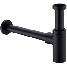 Sifone per lavabo in ottone, sifone universale con tubo di prolunga da 200 mm, sifone regolabile antiodore e a prova di perdite da