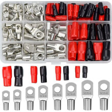 Krimpklemmenset - LARGEIGHT - 120 stuks - Rood koper - PVC-isolatie - Diverse kleuren