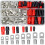 Crimp terminal kit - LARGEIGHT - 120 pieces - Red copper - PVC insulation - Multiple colors 1