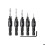 5-Piece Chamfering Drill Bit Set, 1/4" Adjustable Hex Shank Cutter Set with Quick Change, Replaceable Milling Bits 1