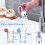 Tap water filter - Anti-limescale - 360 rotating - 2 pieces - 8 filter elements 3