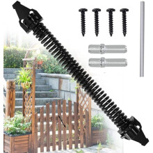 14-inch veerbelaste deurdranger, verstelbare deurdranger, veerbelaste deurdranger voor buiten van koolstofstaal, schroeven