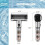 Handheld shower head, eco-friendly, hammer shape, 4 functions, with filter, rustproof ABS, water shut-off, rotary switch (black) 6