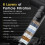Handheld shower head, eco-friendly, hammer shape, 4 functions, with filter, rustproof ABS, water shut-off, rotary switch (black) 4