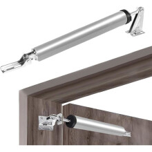 Geräuschloser pneumatischer Türschließer, einstellbare Geschwindigkeit, Außentürschließer zur Decken-/Seitenmontage, Silver Label