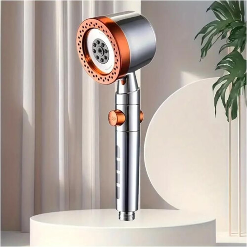 New High Pressure Water Saving Filter Shower Head, 5 Modes, Handheld Shower Head, One Button Stop 2