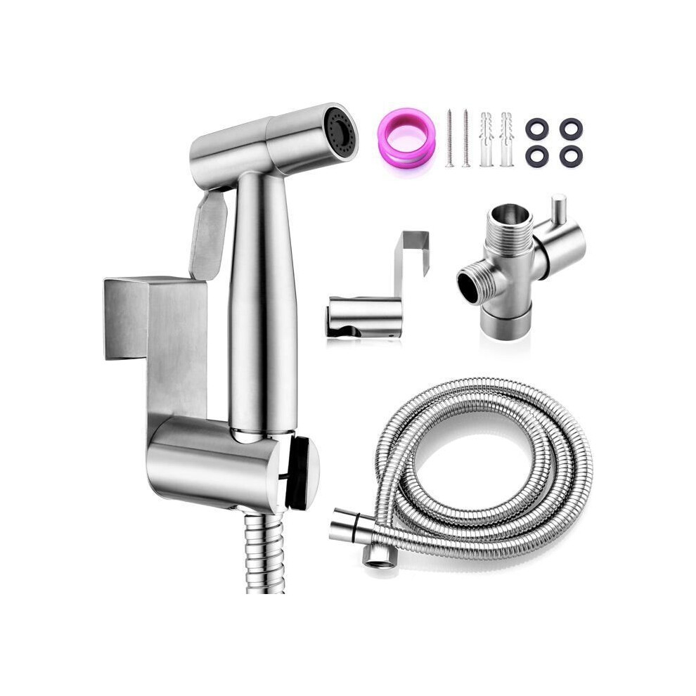 Toilet Bidet Sprayer, Toilet Sprayer, Sprayer With Hose And G1/2" Adapter For Personal Hygiene And Toilet Cleaning 9102920040348