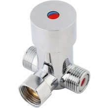 G1/2 Hot/Cold Water Mixing Valve Thermostatic Mixer Temperature Control for Automatic Brass Tap