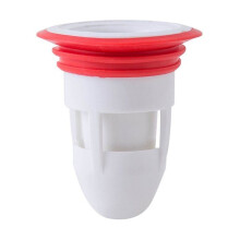 Shower floor backflow preventer, one-way odor-proof drain valve for kitchen and bathroom (white)