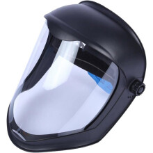 Integralhelm mit Visier, Antibeschlagschutz, Sicherheits-Schleifhelm, Absturzschutz, Doppel-Kopfbandmaske