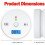 1pc Carbon Monoxide Detector with LED Display, Smoke and Carbon Monoxide Detector 2