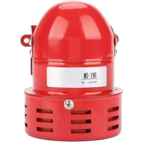 Σειρήνα - ZVD - 220V - 120dB - Κόκκινη - Μεταλλική - Εξωτερικός Συναγερμός 1