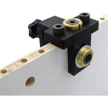 3-in-1 Pocket Drill Jig Kit - Precise Drilling with Adjustable Positioning Clip, Drill Guide and Punch