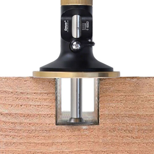 Marking gauge, with wheel for soft and hard woods, safety lock, micro-adjustment function (black) 2