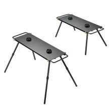 Table de Support de Four Portable BKZ06-L, Table de Camping, Support de Cuisson Extérieur à Double Interface de Four