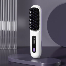 BORSTEL - BORSTEL, Bella Brush Pro, Bellabrush Pro Haarborstel, Bella Pro Stijltangborstel, 3-in-1 Draadloze Warmteborstel (Wit, Eén)
