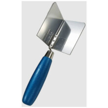 Trowel for inside corners - MICH - Wooden handle - 8x6 cm - Stainless steel blade - Precision for corners