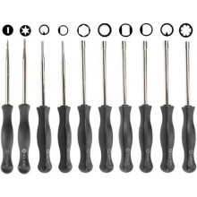 10-teiliges Vergaser-Einstellschraubendreher-Set mit Vergaserreinigungsnadeln und -bürsten für Poulan µ-Schraubendreher.