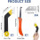 Grout Scraper, Grout Cleaning Tool Set with 5 Replacement Blades, Tile Grout Removal 1