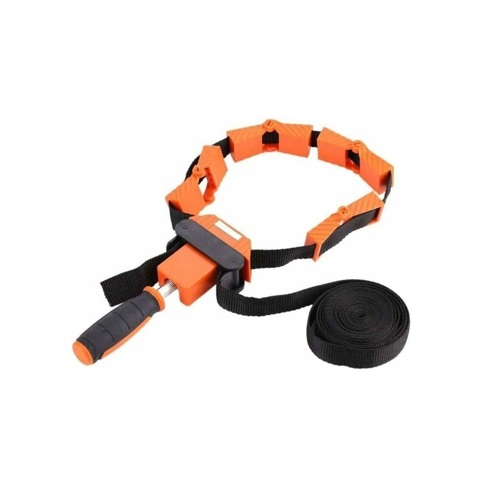 Adjustable Nylon Strap Frame Clamp, 4 Polygon Jaw Clamping, Woodworking Tool Angle Clip 9102920044032