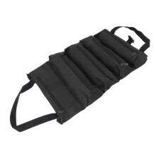 Werkzeugtasche zum Aufrollen – QIILU – 5 Reißverschlusstaschen – Oxford-Gewebe – Tragbar – 46 x 29 cm