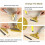 Multi-Purpose Scraper - LARGEIGHT - 10 cm - 10 Metal Blades - Non-Slip Handle - Multiple Colors 3