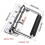 2-piece folding handle, spring-loaded box handles for hardware boxes, silver handles, carrying handle for 2