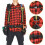 Tool belt - LARGEIGHT - Adjustable straps - Multicolored - Synthetic fabric - Professional 3