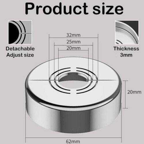 Radiator Cover - KZQ - Drain Pipe - 4 Pieces - 3 Sizes - Durable ABS 1