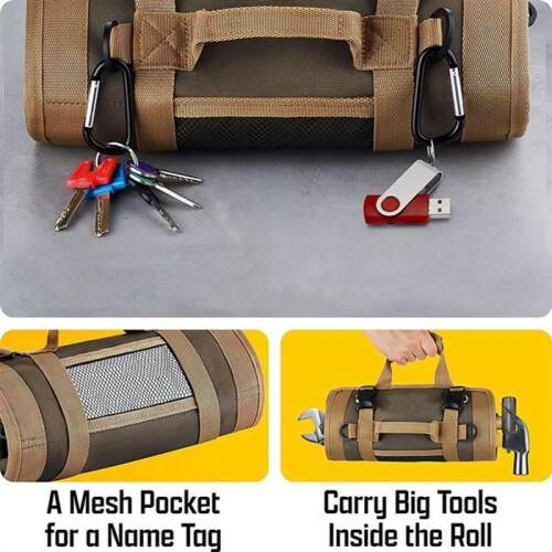 Multipurpose Tool Bag, High-Quality Equipment Tool Bag, Roll-Up Portable Gadget Organizer 1