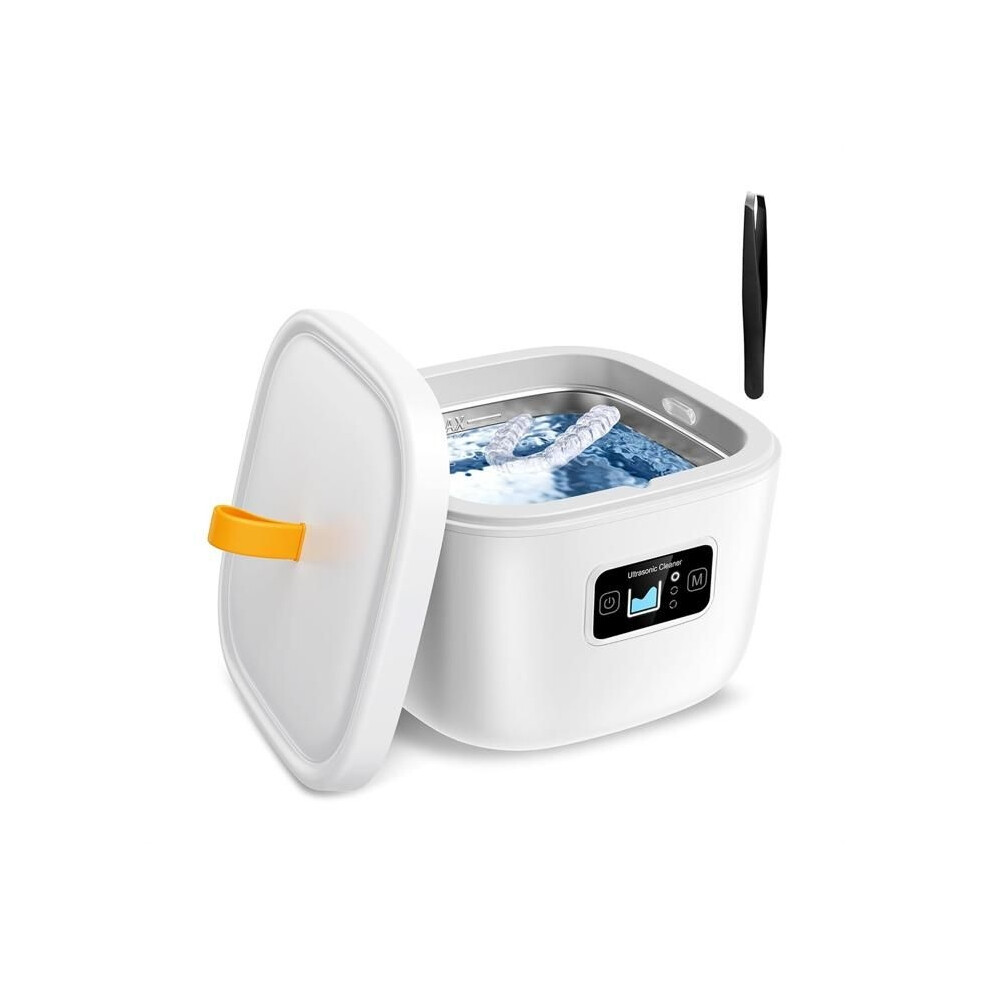 Aihontai Retainer, Denture, Mouthguard, Toothbrush Head, Ultrasonic Retainer Device 43Khz 255Ml, White Eu Plug